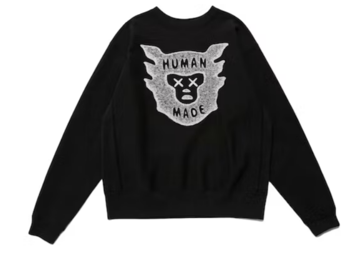 KAWS x Human Made #1 Sweatshirt Black KAWS x Human Made #1 Sweatshirt Black
