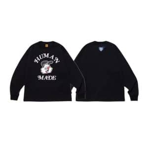 Human Made Black LS Tee with Clown Graphic & Heart Logo