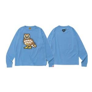 Human Made LS Tee – Owl Graphic Sky Blue Edition