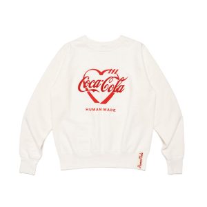 Coca-Cola Tsuriami White With Red Logo Sweatshirt